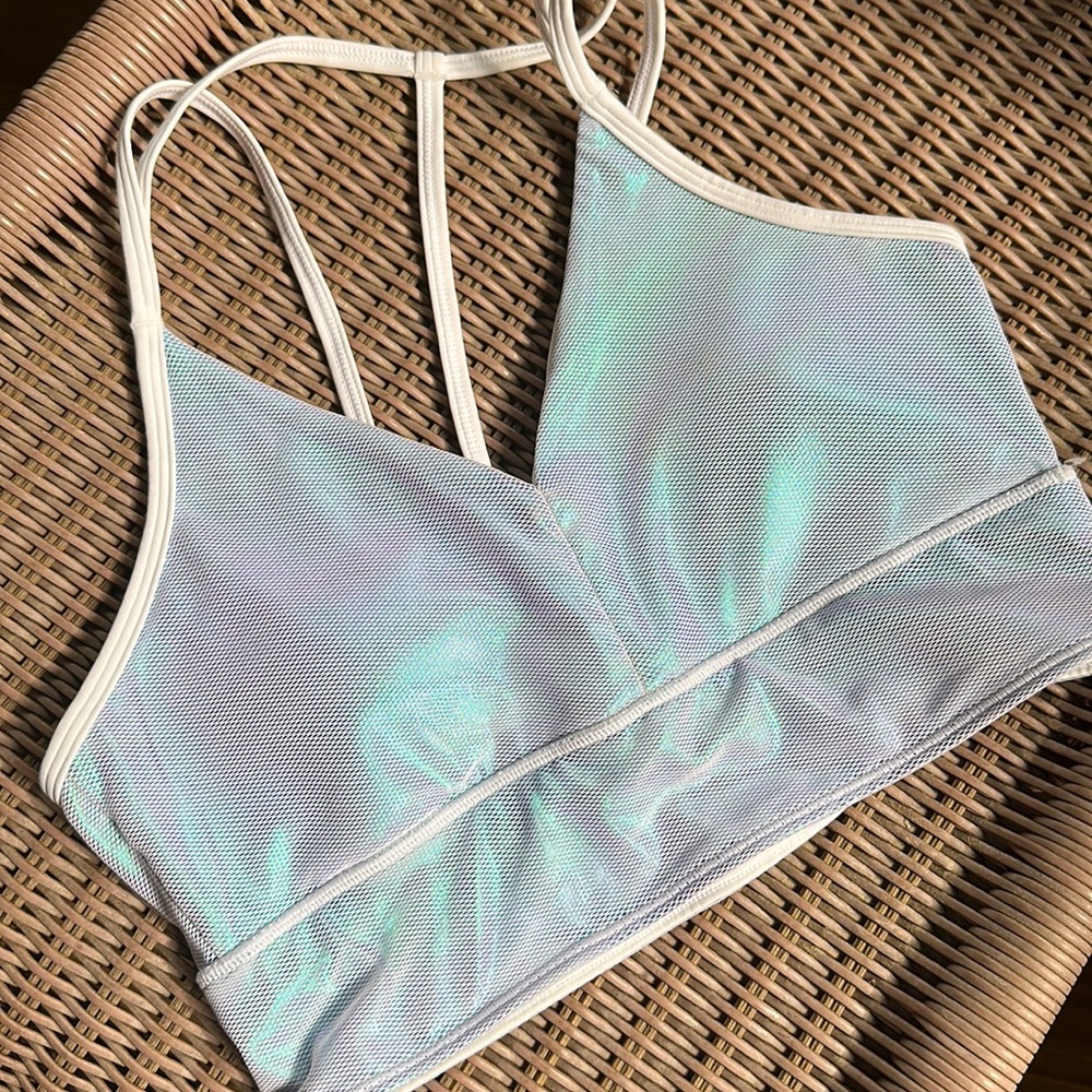 Reebok Special Edition Metallic Mermaid Longline sports Bra